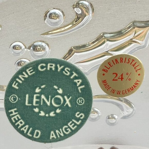 🆕NWT Lenox Holiday Crystal Collector's Plate Ltd. Edition Christmas 1992 W/Box - Picture 6 of 9